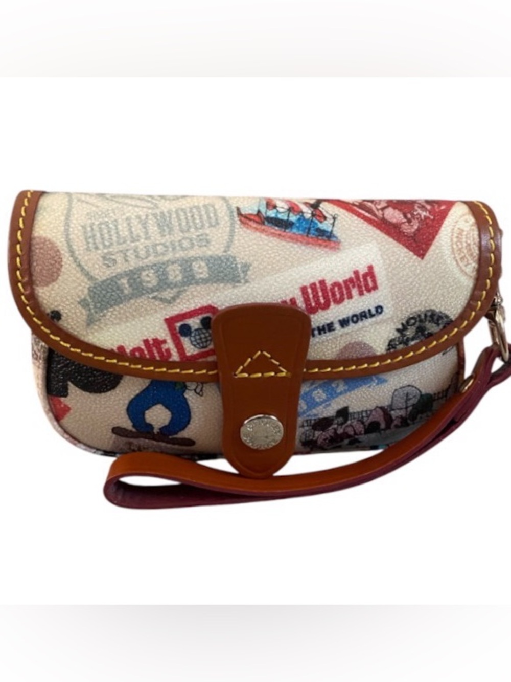Dooney and Bourke Disney Hollywood studios flap wristlet